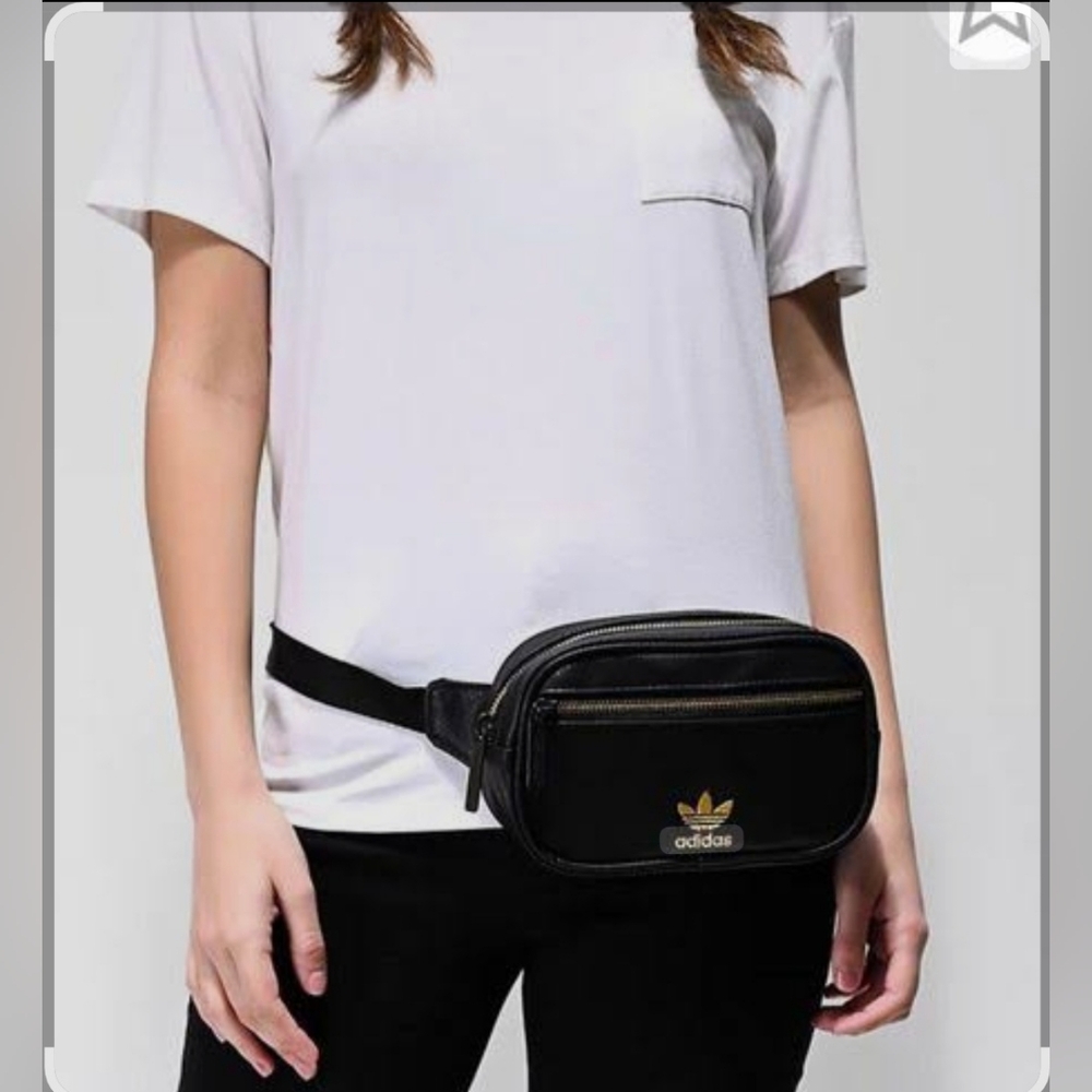 Adidas Black Crossbody Bag Sleek Sporty Design, Nwot, Unisex